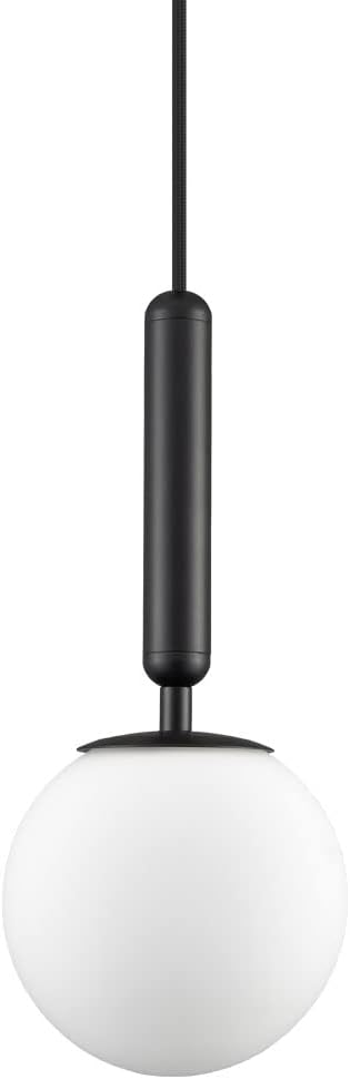 Black Glass Globe Kitchen Island Pendant Light