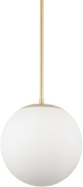 Brass Frosted Glass Kitchen Globe Pendant Lamp