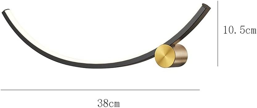 Black Linear LED Wall Sconce Corridor Dining Lighting