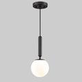 Black Glass Globe Kitchen Island Pendant Light