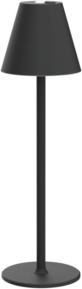 Black Rechargeable Cordless Dining Table Lamp