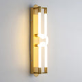 Gold Curved Tube Wall Lamp Bedroom Bathroom Lighting