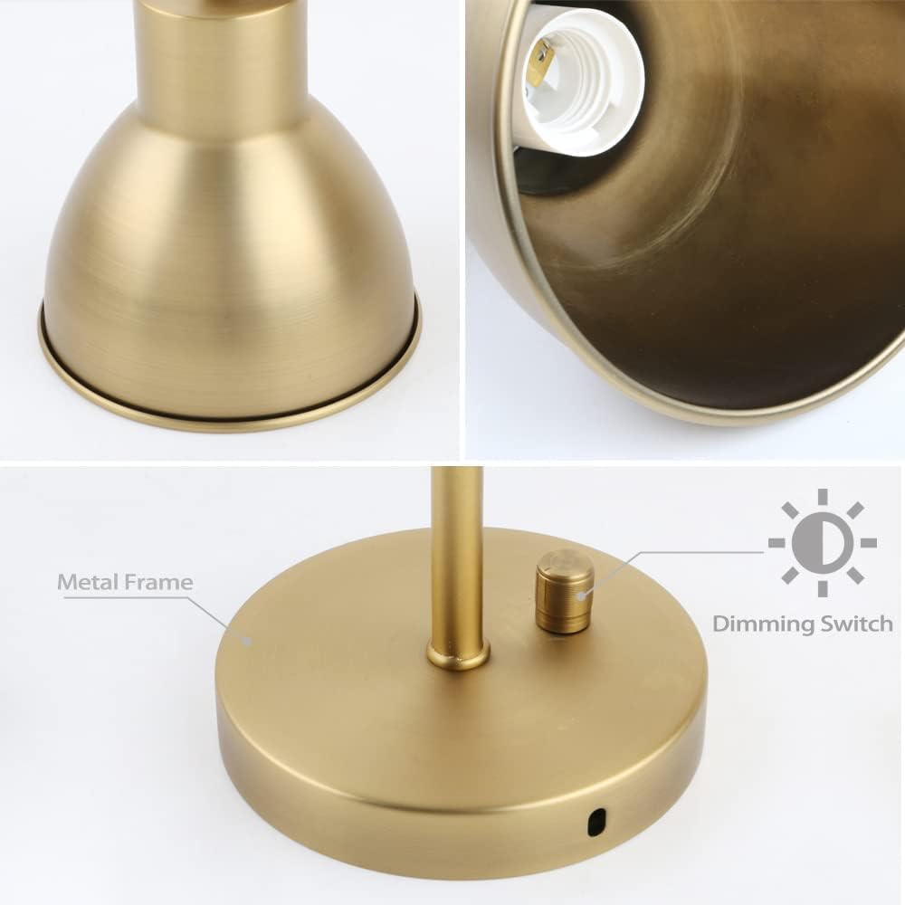 Vintage Brass Adjustable Bedside Wall Sconce