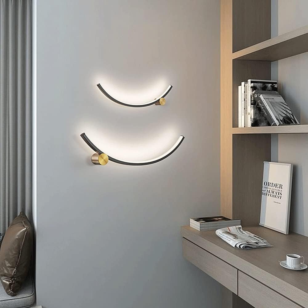 Black Linear LED Wall Sconce Corridor Dining Lighting