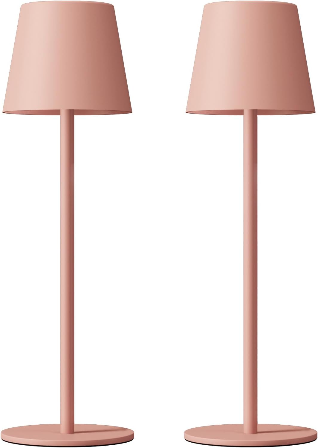 Pink Rechargeable Wireless Dining Table Lamps