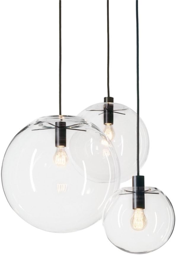 Industrial Clear Glass Kitchen Pendant Light