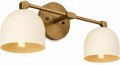 Brass Bowl Shade Bathroom Vanity Wall Sconce