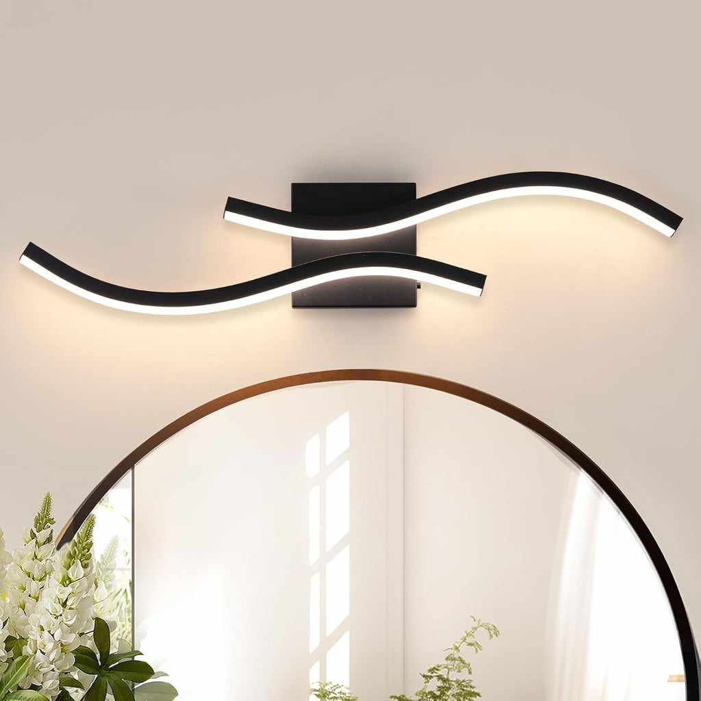 Black Dimmable LED Bathroom Mirror Vanity Light