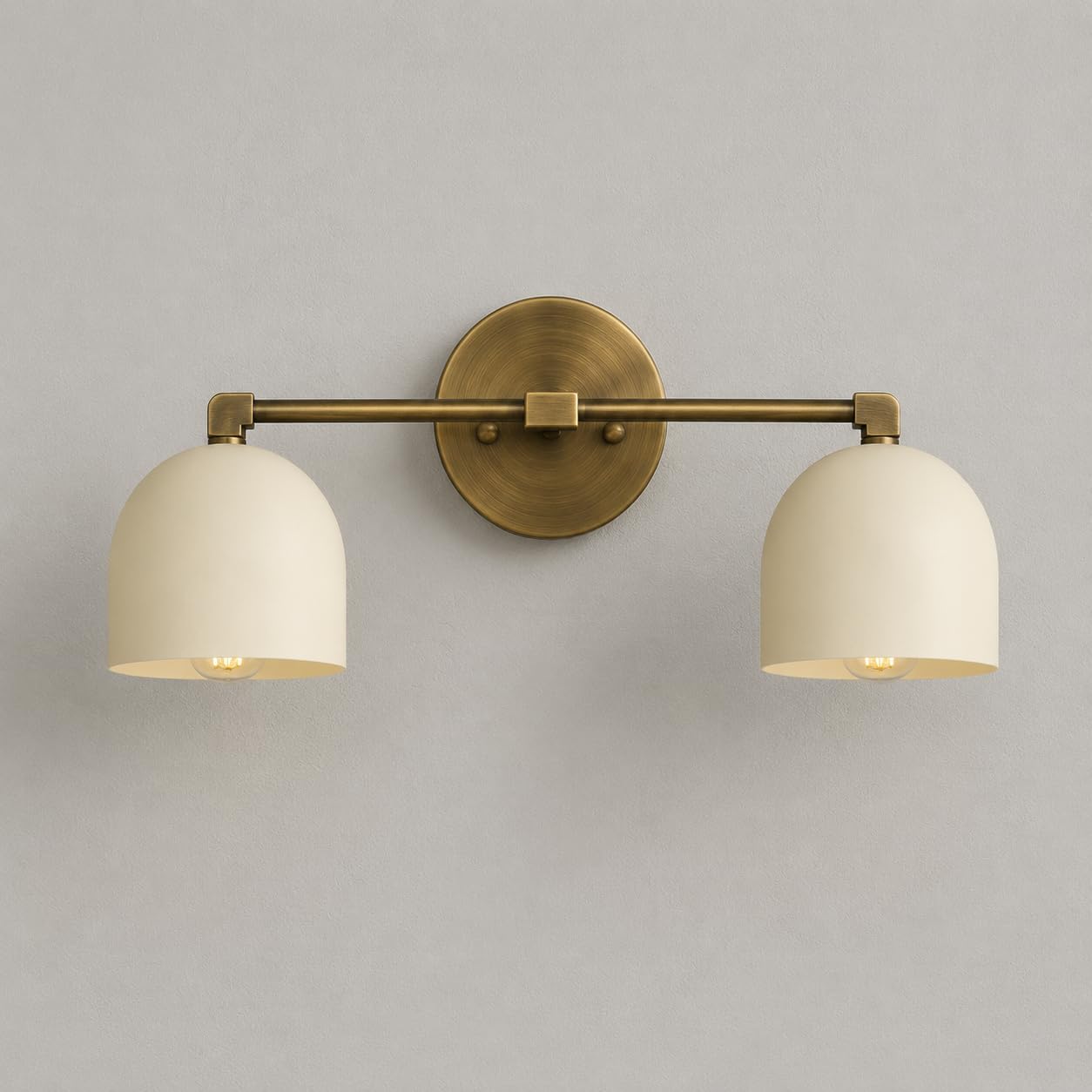 Brass Bowl Shade Bathroom Vanity Wall Sconce