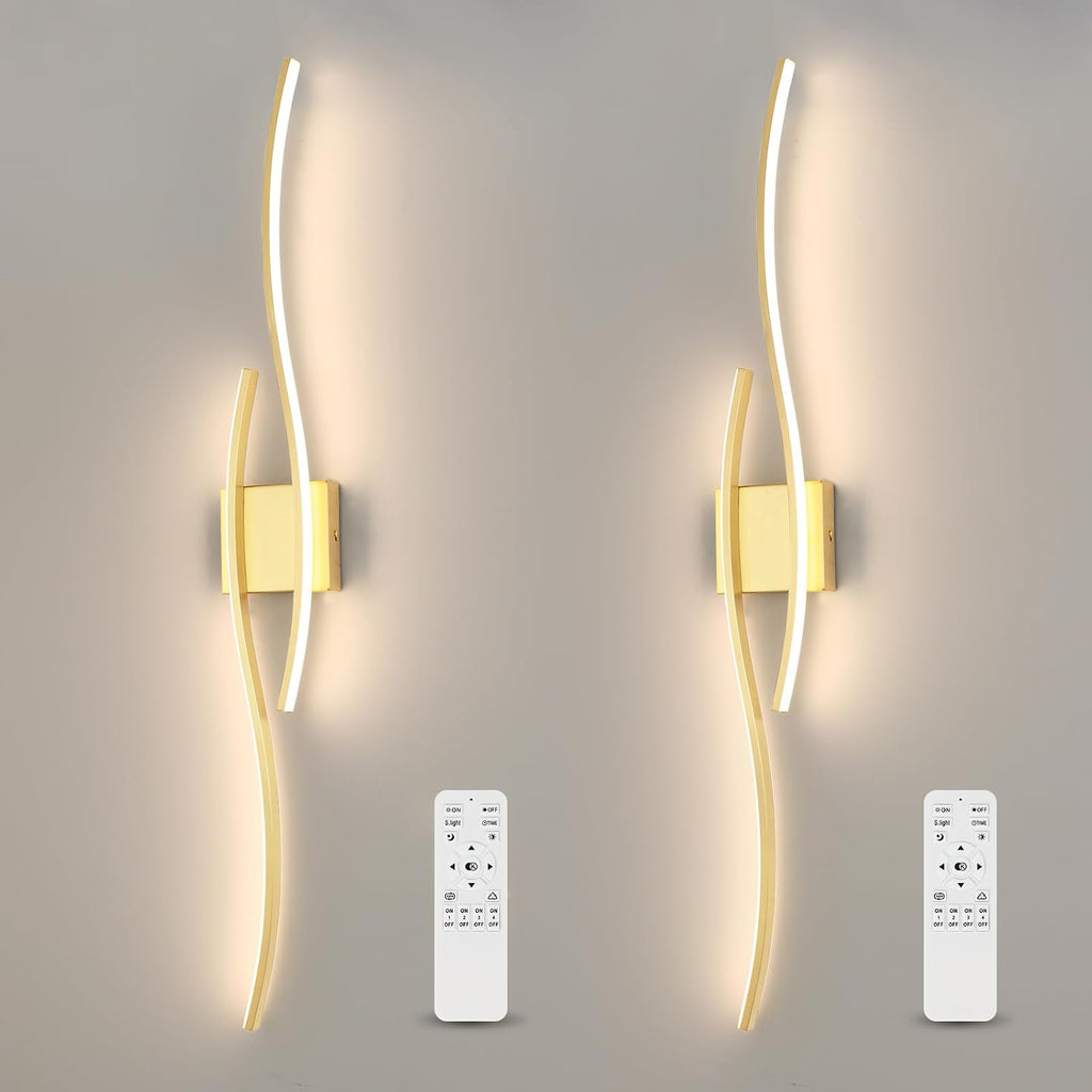 Gold Dimmable LED Wall Sconce Bedroom Home Lighting