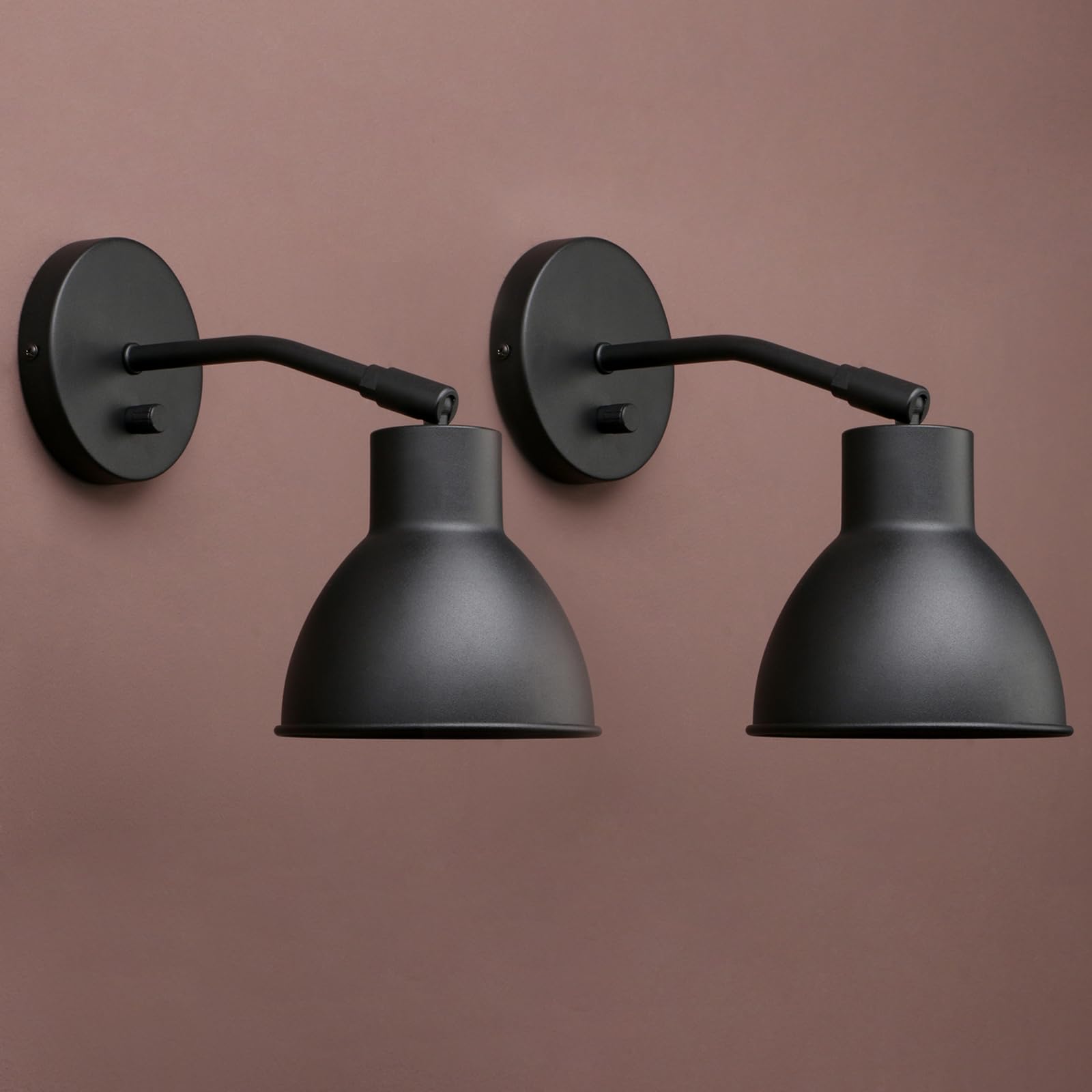 Vintage Brass Adjustable Bedside Wall Sconce