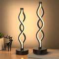 Black Dimmable Bedroom Nightstand Lamps