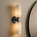 Brass Alabaster Wall Sconce Bathroom Bedroom Lamp