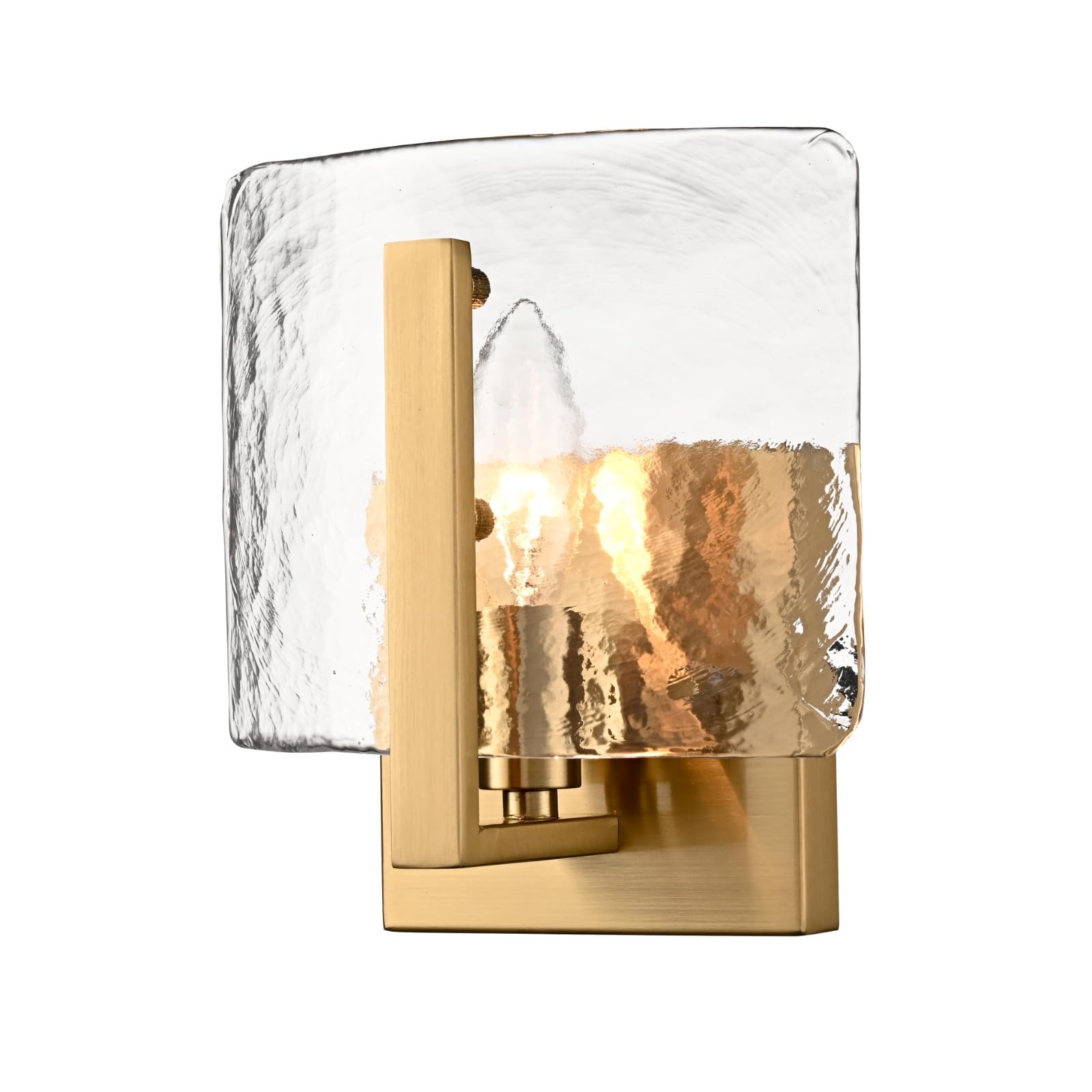 Gold Water Ripple Glass Wall Sconce Lights