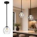 Nickel Milk Glass Kitchen Island Pendant Lamp