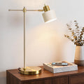 Cream Gold Adjustable Mid Century Table Lamp
