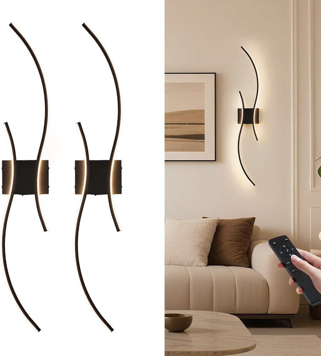 Wireless Dimmable Wall Sconce Bedroom Home Lighting