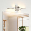Dimmable LED Nickel Bathroom Vanity Wall Light