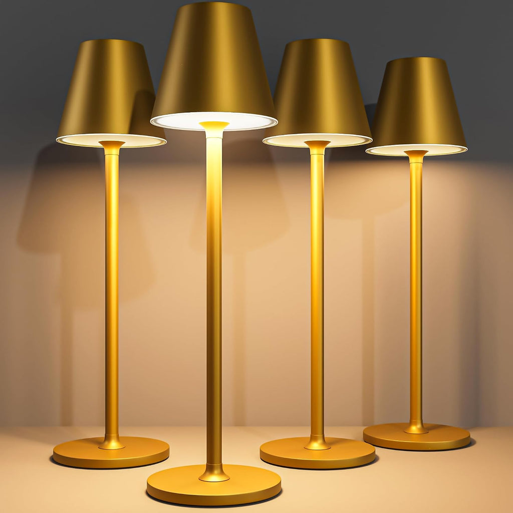 Black Rechargeable Cordless Dining Table Lamp