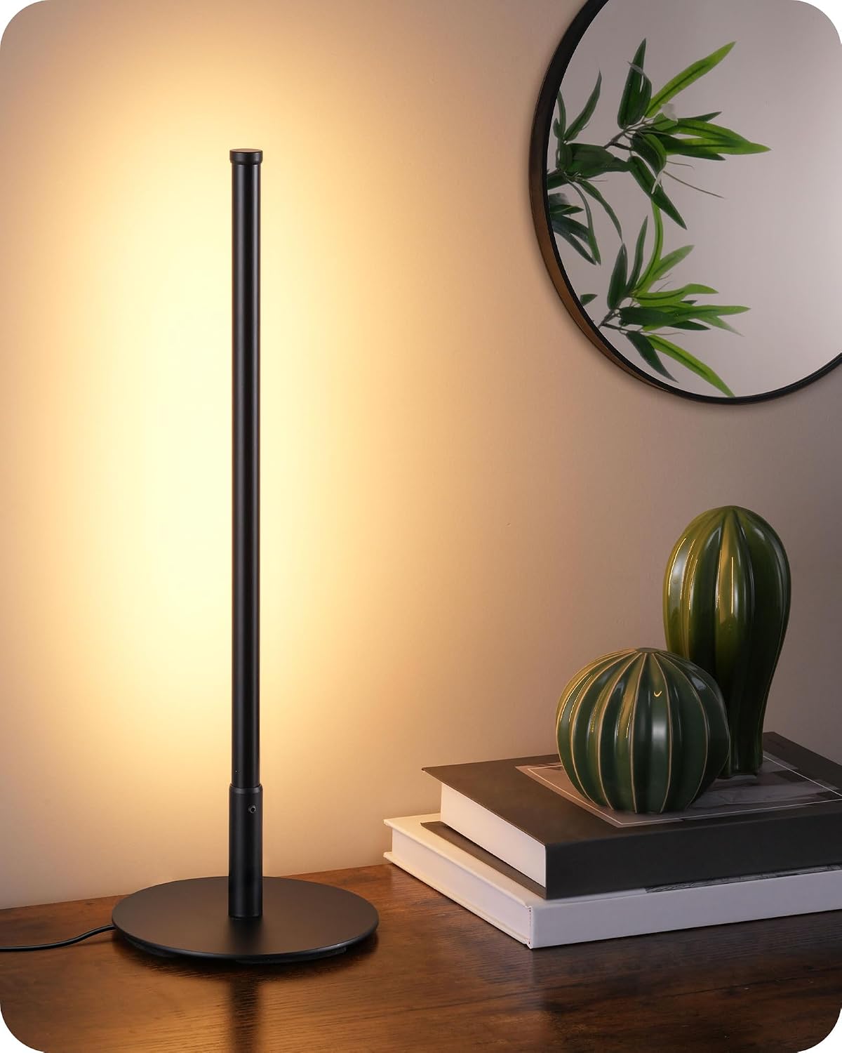 Black Dimmable 3 Color Metal Table Lamp