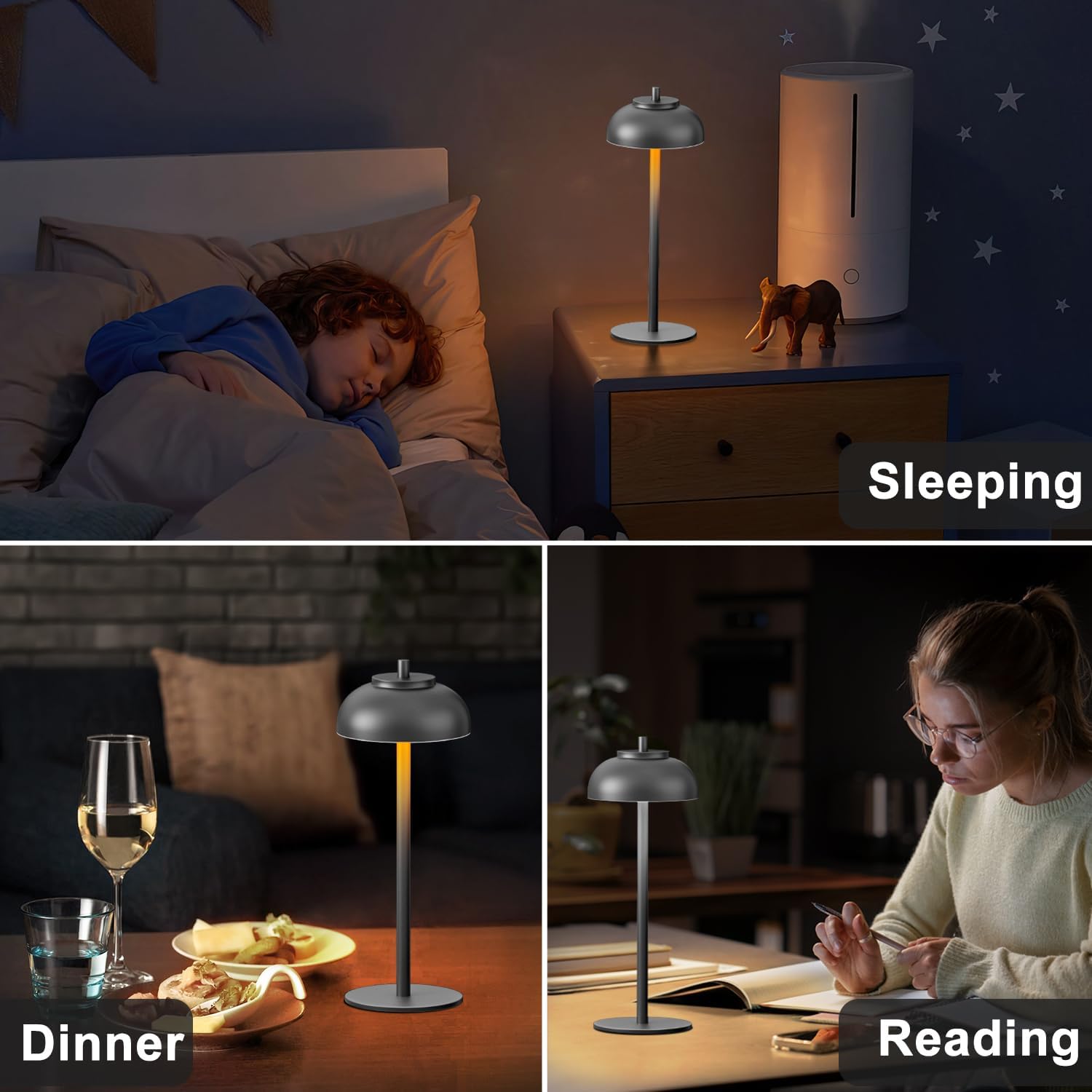 Waterproof Touch Dimmable Cordless Table Lamps