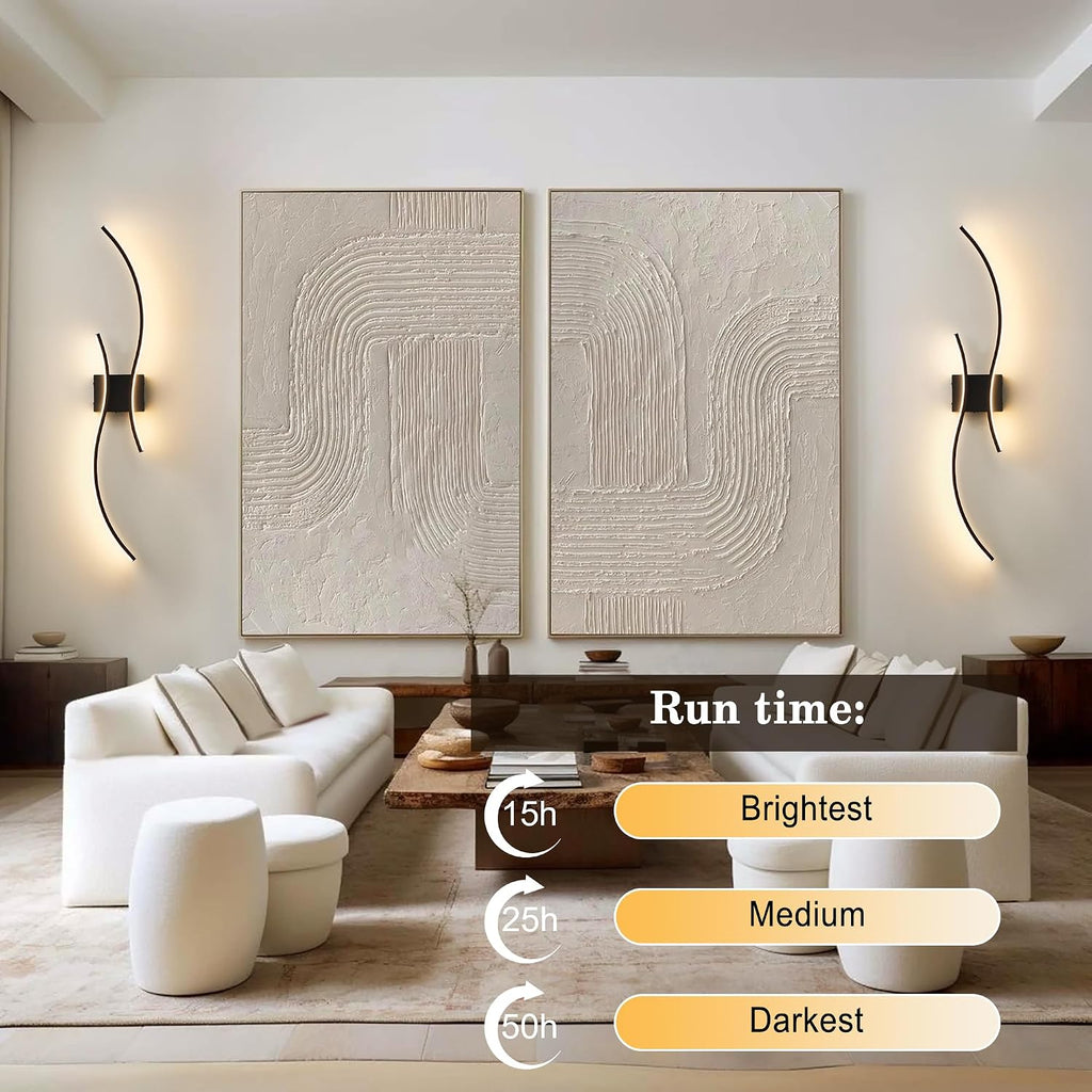 Wireless Dimmable Wall Sconce Bedroom Home Lighting