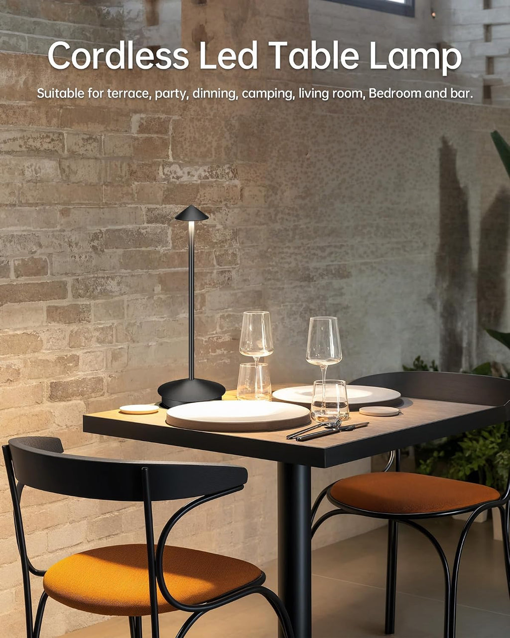 Waterproof Rechargeable Outdoor Table Lamps