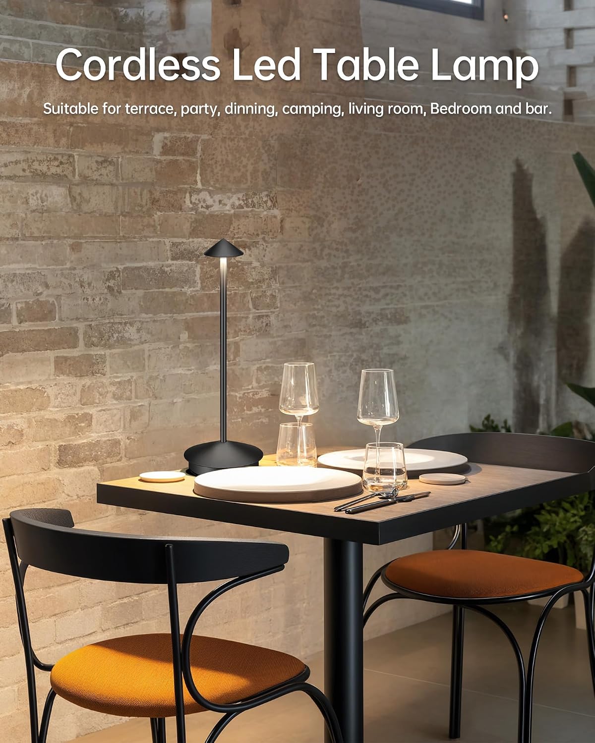 Waterproof Rechargeable Outdoor Table Lamps