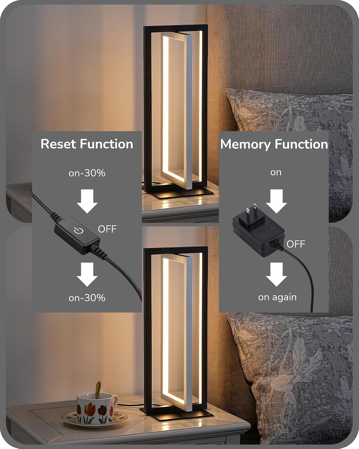 Adjustable 3 Color Dimmable LED Table Lamp