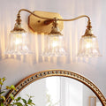 Gold Crystal Vanity Wall Light Bathroom Bedroom Lamp